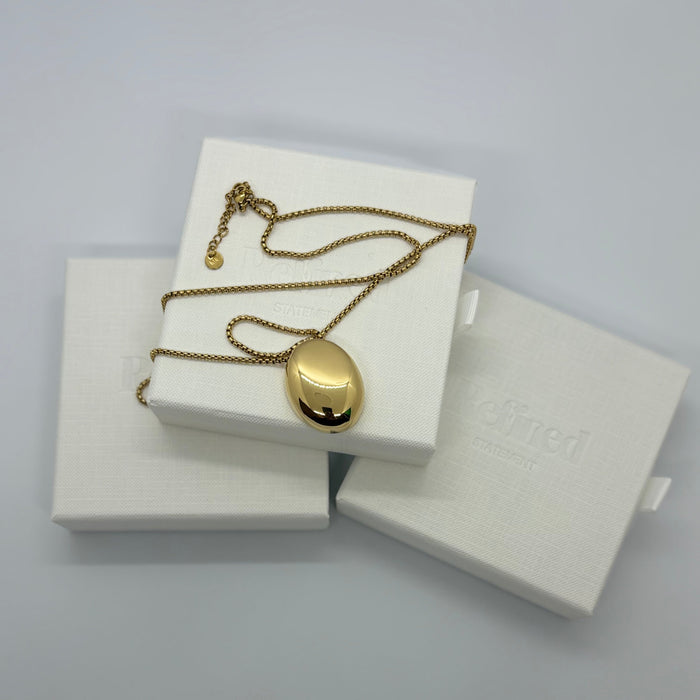 Oval drop pendant