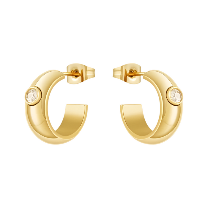 Arêtes hoop earrings