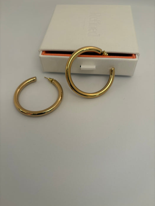 Large hoop earrings