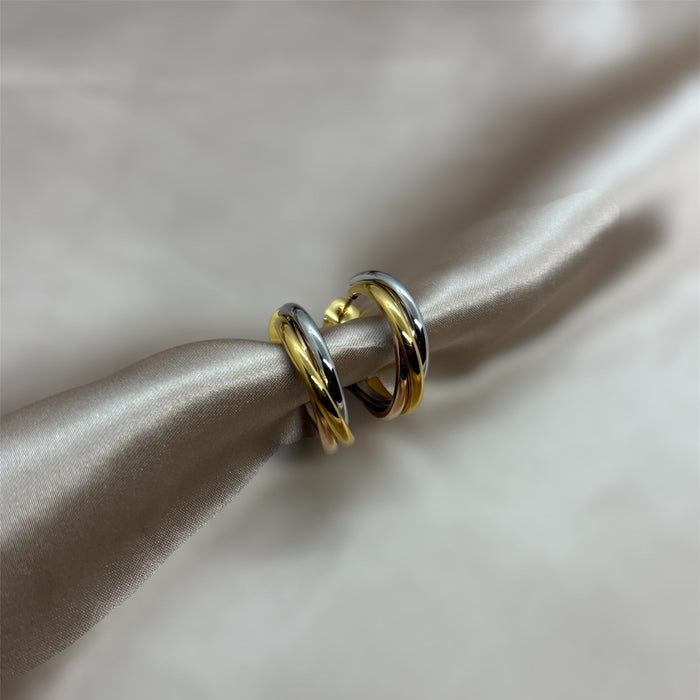 Three tone hoops