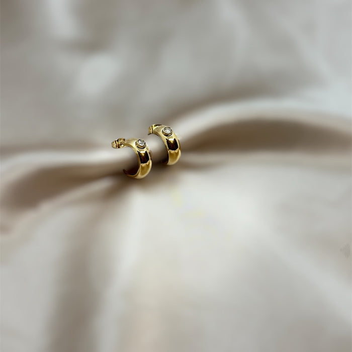 Arêtes hoop earrings