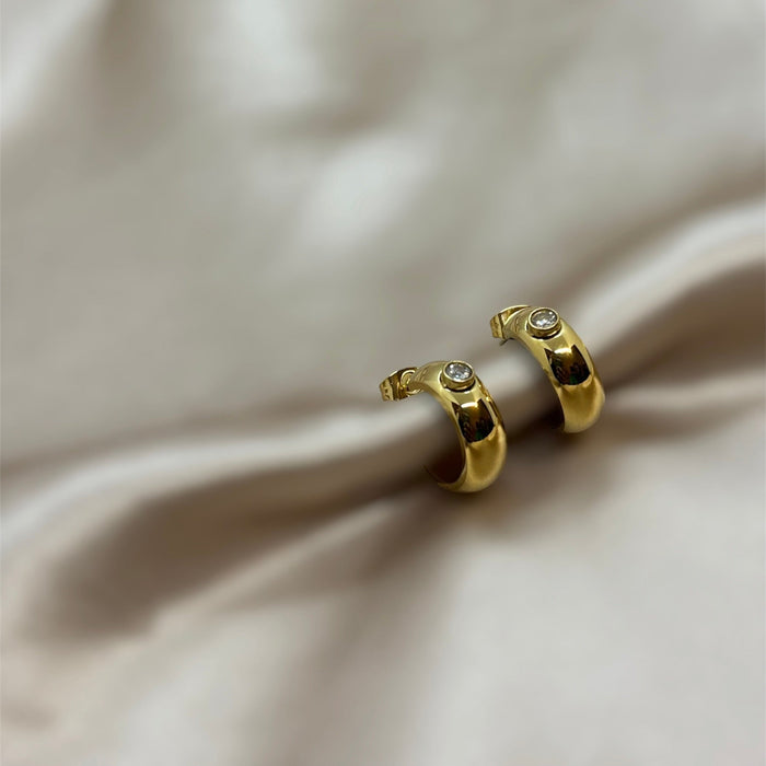 Arêtes hoop earrings