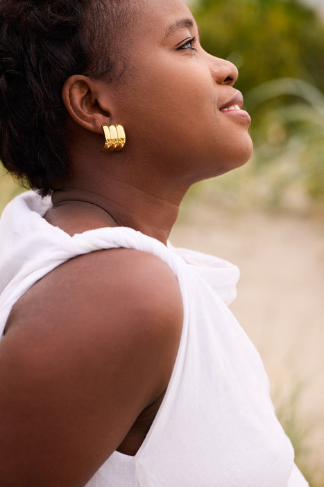 C Shaped Earrings