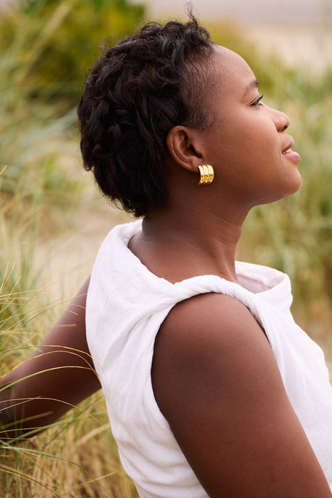 C Shaped Earrings